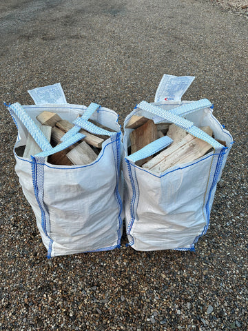 2 Air Dried Firewood Barrow Bags